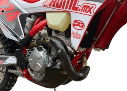 P3 204001 Carbon Fiber Header Heat Shield - sxspowersports