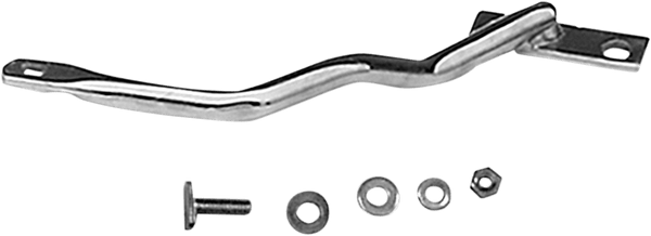 Paughco 412D1R Rear Heatshield for 1 3/4in. Shotgun Style Exhaust System - Chrome - sxspowersports