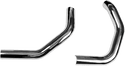 Paughco 4194SBS Front/Rear Heat Shield Set for 1 3/4in. Side-By-Side Upsweep Fishtail Exhaust System - Chrome - sxspowersports
