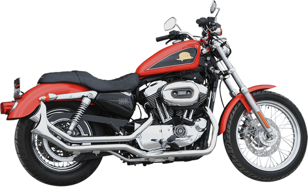 Paughco 419SBS Front/Rear Heat Shield Set for 1 3/4in. Side-By-Side Upsweep Fishtail Exhaust System - Chrome - sxspowersports