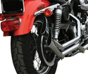 Paughco 419SBS Front/Rear Heat Shield Set for 1 3/4in. Side-By-Side Upsweep Fishtail Exhaust System - Chrome - sxspowersports