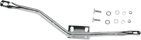 Paughco 430ER Rear Heatshield for 1 3/4in. and 2in. Slash-Cut Drag Pipes - Chrome - sxspowersports