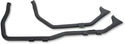 Paughco 7193SBSB 1 3/4in. Side-by-Side Upsweep Fishtail Exhaust System - Black - sxspowersports