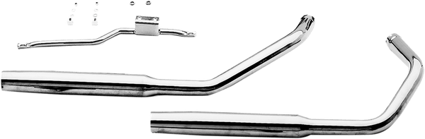 Paughco 719M 38in. 2-Into-2 Slash-Cut 1 3/4in. Exhaust System - sxspowersports