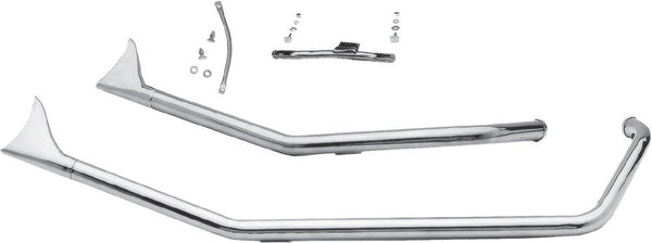 Paughco 726B2F Upsweep Fishtail Drag Pipes - sxspowersports