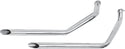 Paughco 7.3E+042 1 3/4in. Slash-Cut 40in. Drag Pipes without Heat Shields - Chrome - sxspowersports