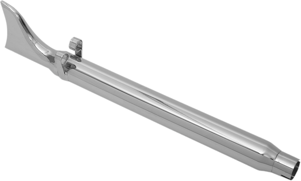 Paughco DS611L Fishtail Muffler - Chrome - sxspowersports