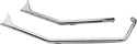 Paughco DS716B2F 1 3/4in Up-Sweep Drag Pipes - Fishtail - Chrome - sxspowersports