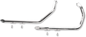 Paughco DS719-1-40 1 3/4in Drag Pipes - 40in Slash-Cut - Chrome - sxspowersports