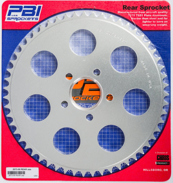 PBI 2073-55-HD Aluminum Rear Sprocket - 55T - sxspowersports