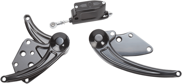 Performance Machine 0035-0108-B Stock Length Contour Forward Controls - Black Anodized - sxspowersports