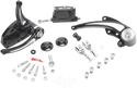 Performance Machine 0035-0108-BM Stock Length Contour Forward Controls - Contrast Cut - sxspowersports