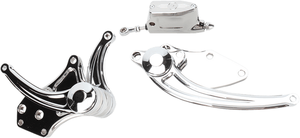 Performance Machine 0035-0110-CH +2in. Contour Forward Controls - Chrome - sxspowersports