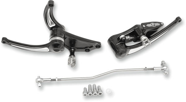 Performance Machine 0035-0111-BM +2in. Contour Forward Controls - Contrast Cut - sxspowersports