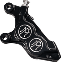 Performance Machine 0052-2425-BM Four-Piston Front Left Brake Caliper for 300MM Rotor - Contrast Cut - sxspowersports