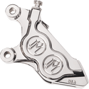 Performance Machine 0052-2425-CH Four-Piston Front Left Brake Caliper for 300MM Rotor - Chrome - sxspowersports