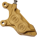 Performance Machine 0052-2425-SMG Four-Piston Front Left Brake Caliper for 300MM Rotor - Gold Ops - sxspowersports
