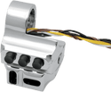 Performance Machine 0062-2043-CH Contour Hydraulic Clutch 5-Button Switch Housing - Chrome - sxspowersports