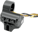 Performance Machine 0062-2044-B Contour Cable Clutch 4-Button Switch Housing - Black - sxspowersports