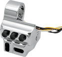 Performance Machine 0062-2045-CH Contour Cable Clutch 5-Button Switch Housing - Chrome - sxspowersports