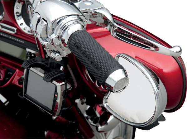 Performance Machine 0063-2027CH Elite Grips - Chrome - sxspowersports