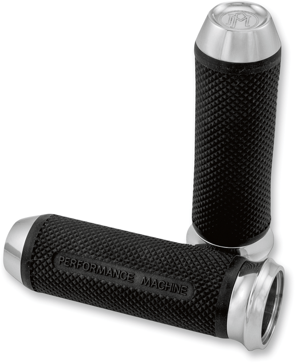 Performance Machine 0063-2027CH Elite Grips - Chrome - sxspowersports