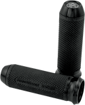 Performance Machine 0063-2028B Elite Grips - Black Anodized - sxspowersports