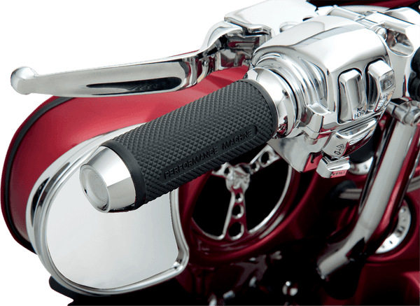 Performance Machine 00635-2028CH Elite Grips - Chrome - sxspowersports