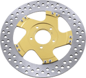 Performance Machine 01331800FACLSMG Pro-Am 11.8in. Two-Piece Brake Rotor - Gold Ops - sxspowersports