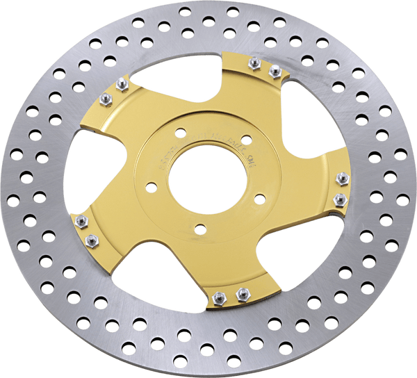 Performance Machine 01331800FACLSMG Pro-Am 11.8in. Two-Piece Brake Rotor - Gold Ops - sxspowersports