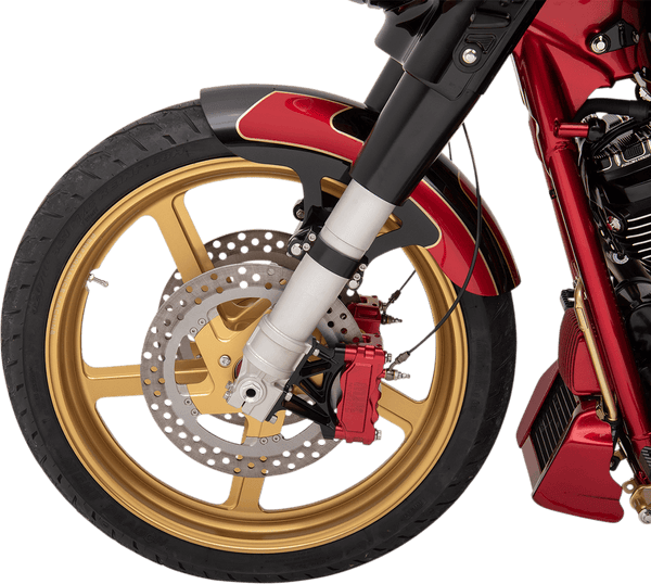 Performance Machine 01331800FACLSMG Pro-Am 11.8in. Two-Piece Brake Rotor - Gold Ops - sxspowersports