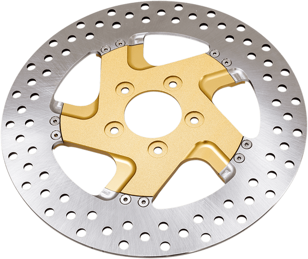 Performance Machine 01331800FACRSMG Pro-Am 11.8in. Two-Piece Brake Rotor - Gold Ops - sxspowersports