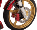 Performance Machine 01331800FACRSMG Pro-Am 11.8in. Two-Piece Brake Rotor - Gold Ops - sxspowersports