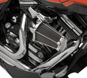 Performance Machine 0206-2050-CH Fast Air Intake Solution - Chrome - sxspowersports
