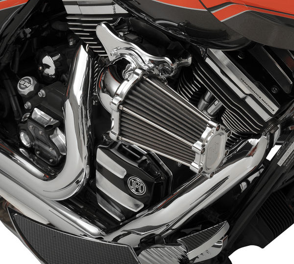 Performance Machine 0206-2050-CH Fast Air Intake Solution - Chrome - sxspowersports