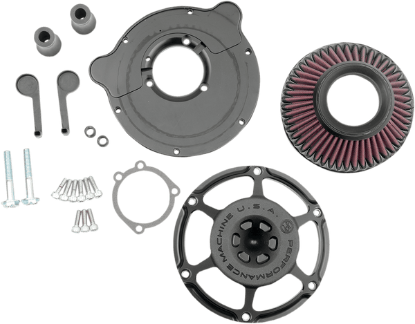 Performance Machine 0206-2080-BM Max HP Air Cleaner - Contrast Cut - sxspowersports