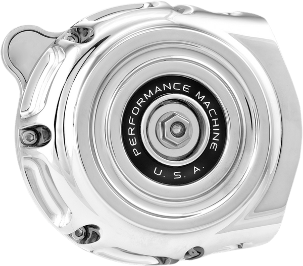 Performance Machine 0206-2132-CH Vintage Air Cleaner - Chrome - sxspowersports