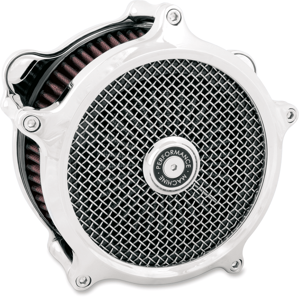 Performance Machine 0206-2150-B Super Gas Air Cleaner - Black Anodized - sxspowersports