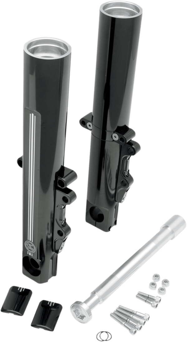 Performance Machine 0208-2056-BM Fork Leg Kit for Stock or Performance Machine Calipers - Dual Disc - Contrast Cut - sxspowersports
