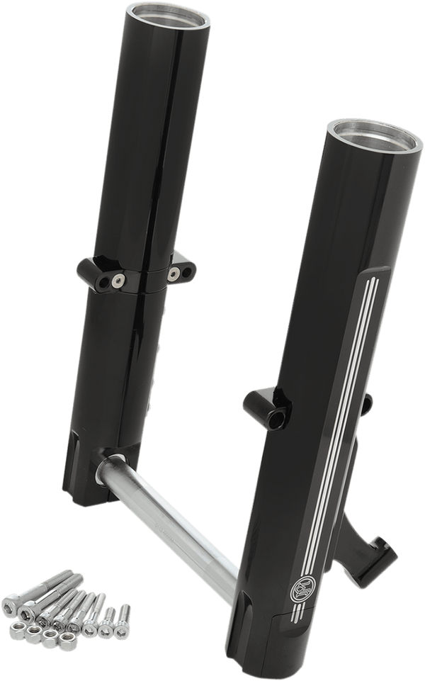 Performance Machine 0208-2096-BM Fork Leg Kit for Stock or Performance Machine Calipers - Dual Disc - Contrast Cut - sxspowersports