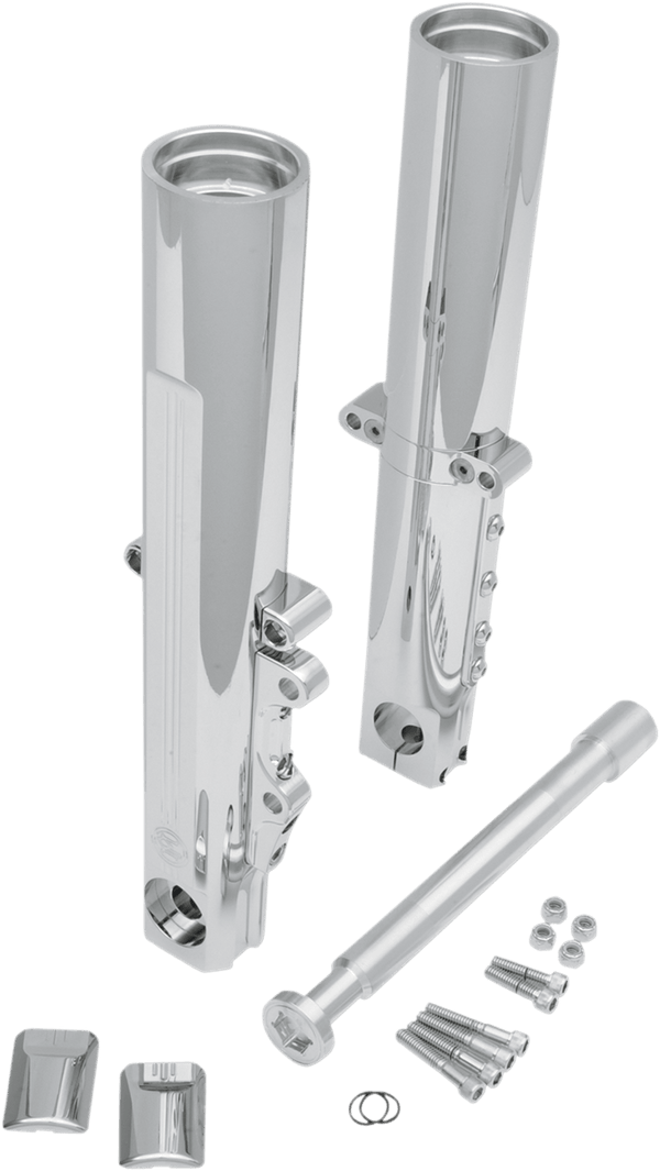 Performance Machine 0208-2096-CH Fork Leg Kit for Stock or Performance Machine Calipers - Dual Disc - Chrome - sxspowersports