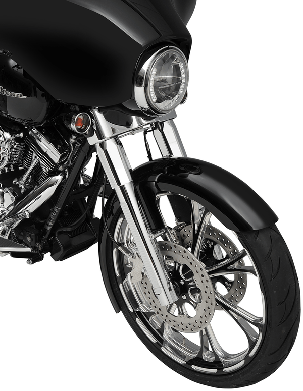Performance Machine 0208-2096-CH Fork Leg Kit for Stock or Performance Machine Calipers - Dual Disc - Chrome - sxspowersports