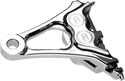 Performance Machine 1256-0077-CH Four-Piston Differential-Bore Brake Caliper Kit - Chrome - sxspowersports