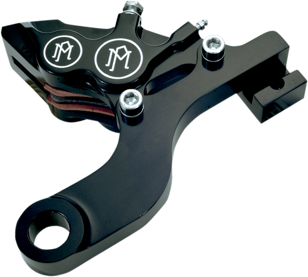 Performance Machine 1257-0081-A-BM Classic Rear Brake Caliper Kit - Contrast Cut - sxspowersports