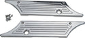 Pro-One Performance 104720 Saddlebag Latch Covers - Ball-Milled - Chrome - sxspowersports