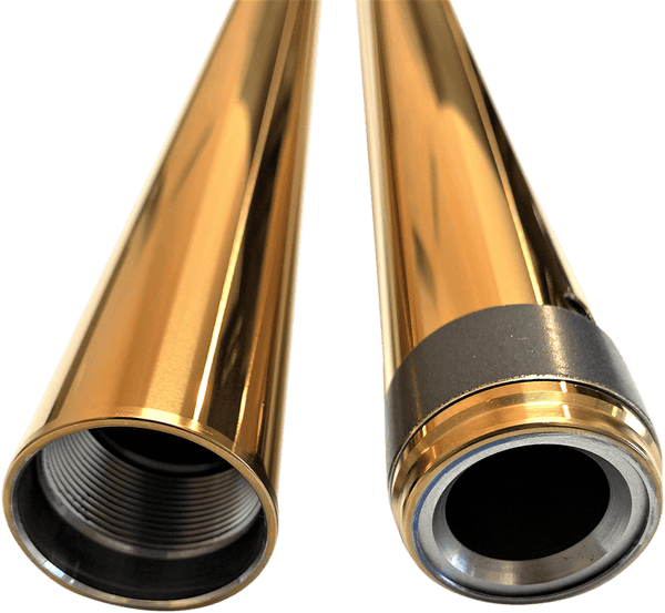 Pro-One Performance 105020G 39mm Fork Tubes - 24.25in. - Gold - sxspowersports