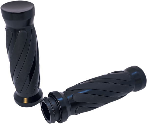Pro-One Performance 490011B Custom Handlebar Grips - Twisted Rubber - sxspowersports