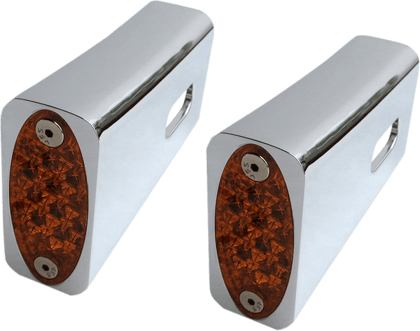 Pro-One Performance 909108R Fender Strut LED Marker Lights - Chrome/Red LEDs - sxspowersports