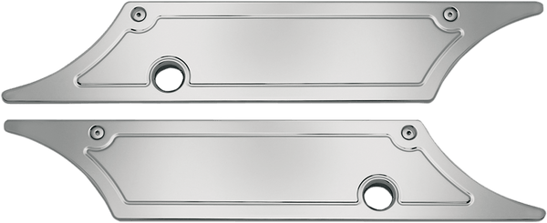 Pro-One Performance PO104710B Saddlebag Latch Covers - Black Anodized - Smooth - sxspowersports