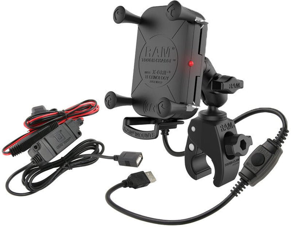 RAM RAM-B-400-A-UN12W-V7 Tough-Charge Wireless Charging Mount - sxspowersports
